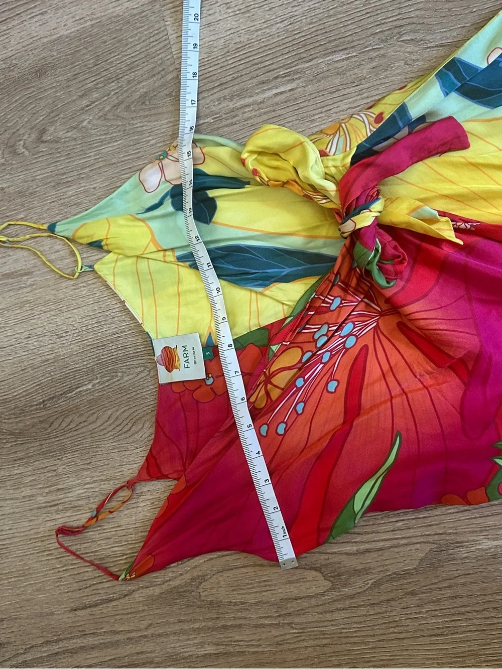 FARM Rio Multicolor Wrap Mini Dress Small - Picture 12 of 13